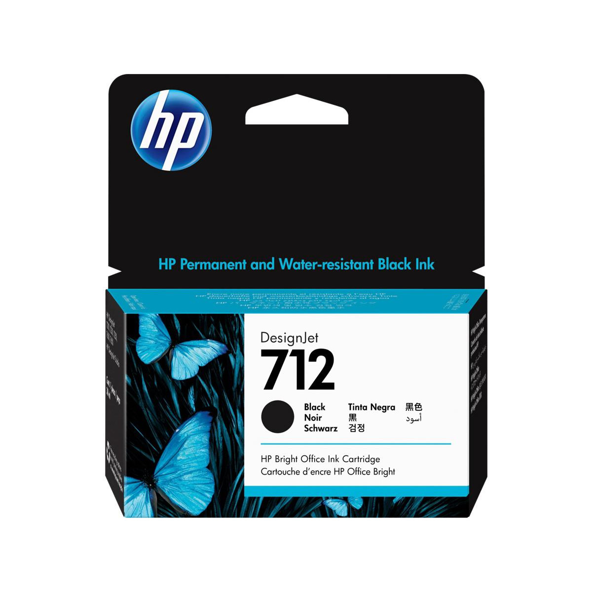 HP 712 black DesignJet ink cartridge 38 ml