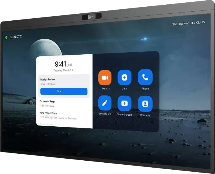 DTEN D7X all-in-one video conferencing display for Zoom Rooms and Microsoft Teams